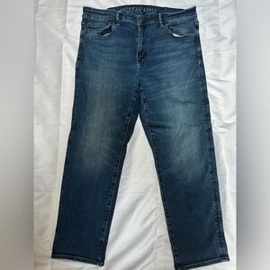 AE AIRFLEX+ ATHLETIC STRAIGHT JEAN 36x30 Dark Atlantic